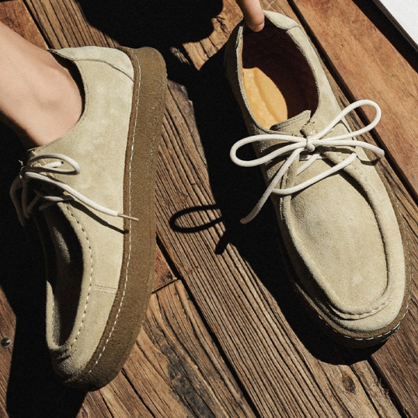 The Terra Soft-Suede Lace-Up Casual Shoe