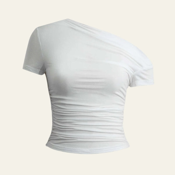 The Amalfi Asymmetric Ruched Top