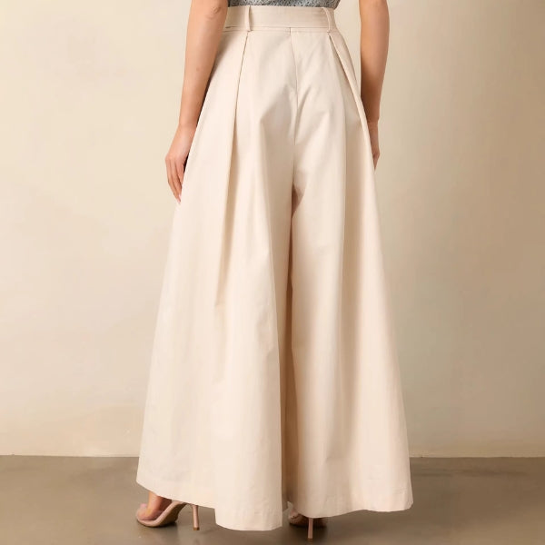 The Capri Belted Wide-Leg Trousers