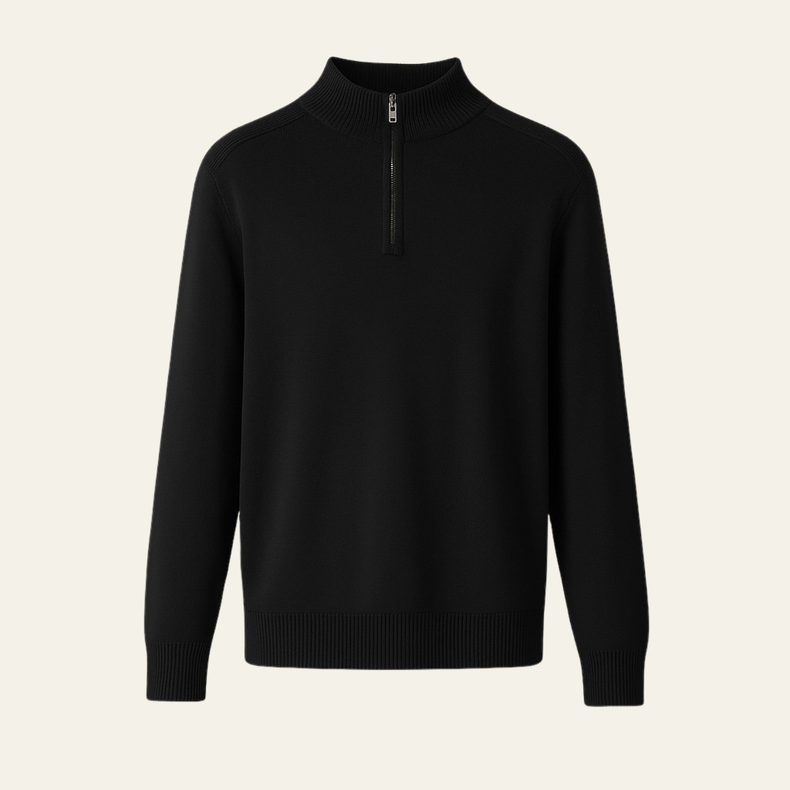The St. Moritz Wool Zip Knit Sweater