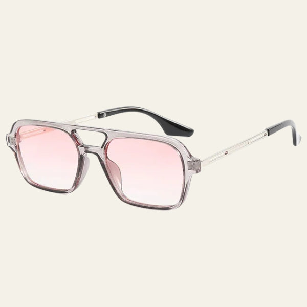 The Capri Double-Bridge Square Sunglasses