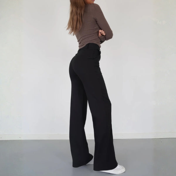 The Milan Tailored Wide-Leg Trousers