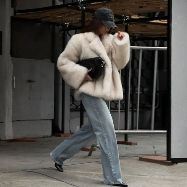 The Aspen Plush Faux-Fur Coat