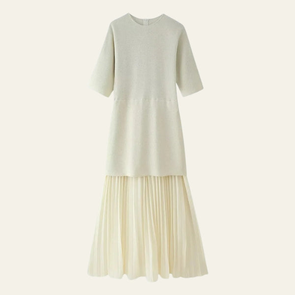 The Verona Pleated Knit Dress