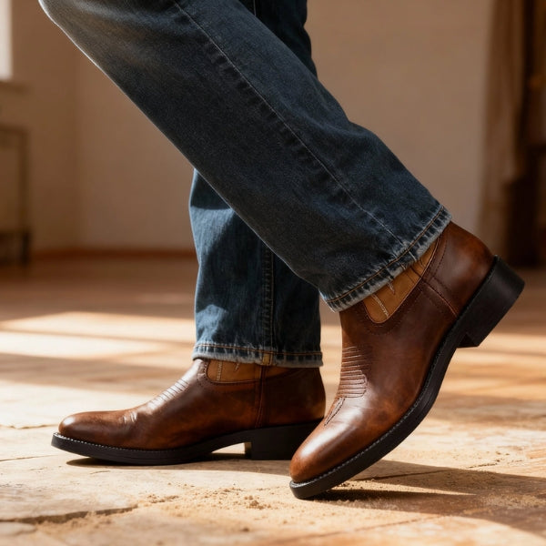 The Frontier Embroidered Western Boots