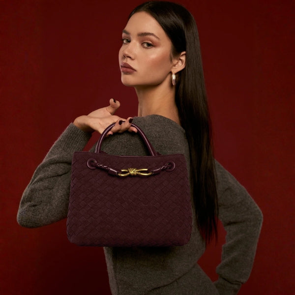 The Florence Woven Top-Handle Tote