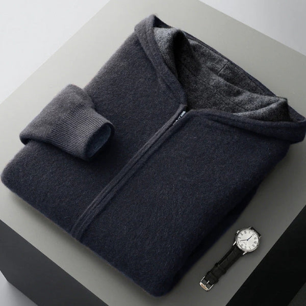 The Chamonix Reversible Cashmere Zip Hoodie