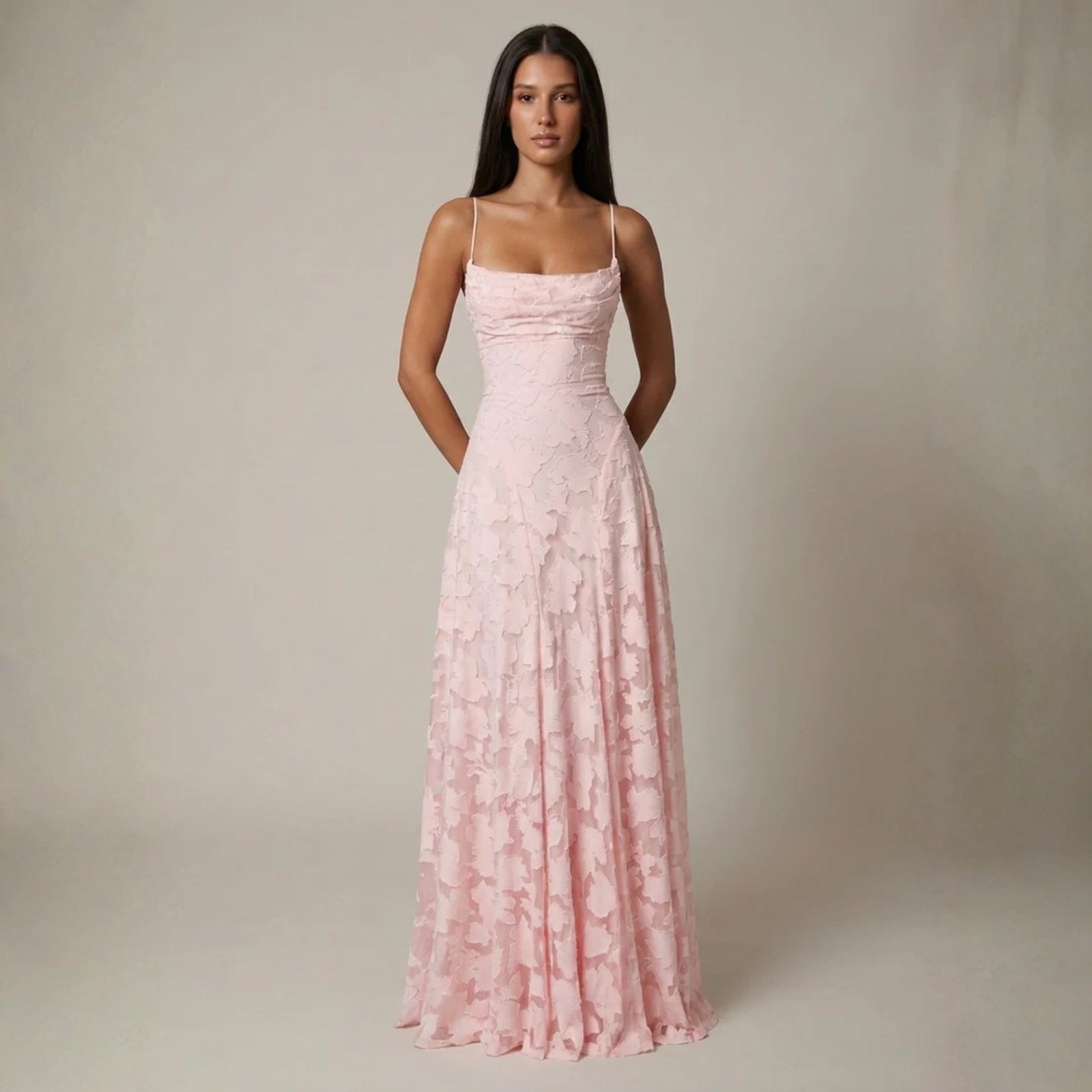 The Verona Lace-Up Back Maxi Dress
