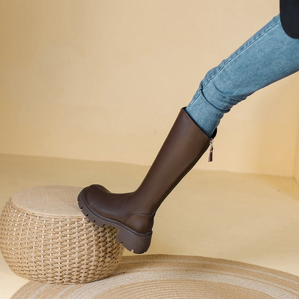 The Milan Leather Knee Boot