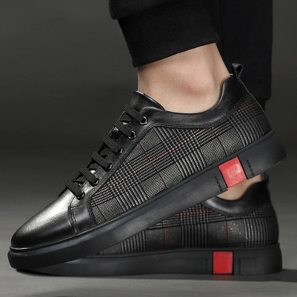 The Kyoto Plaid-Panel Sneaker