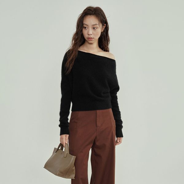 The Lucerne One-Shoulder Sweater