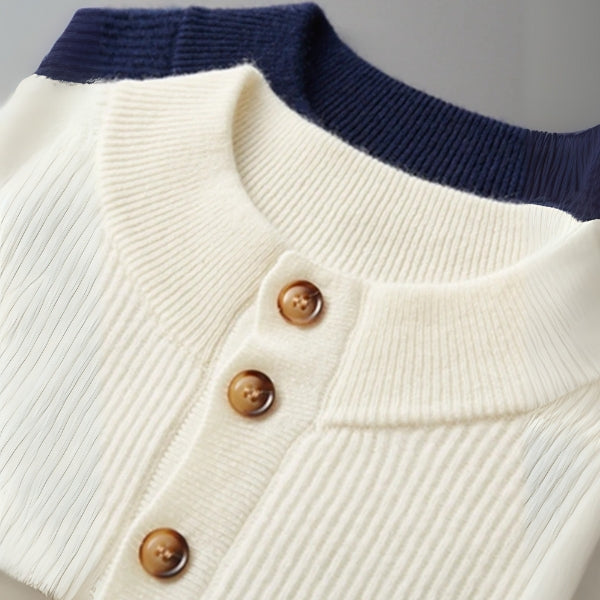 The Cortina Cashmere Button Knit
