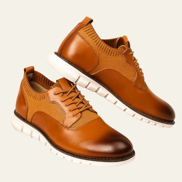 The Riviera Ribbed-Trim Derby Sneaker