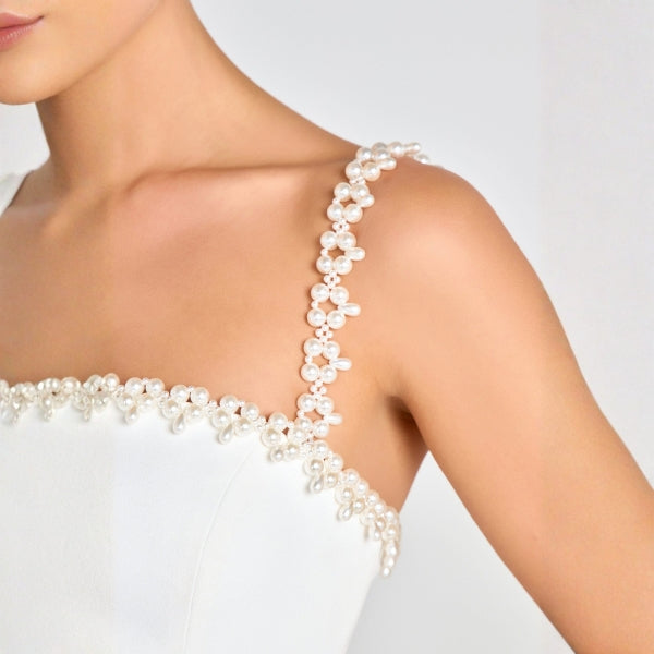 The Bellagio Floral-Trim Mini Dress