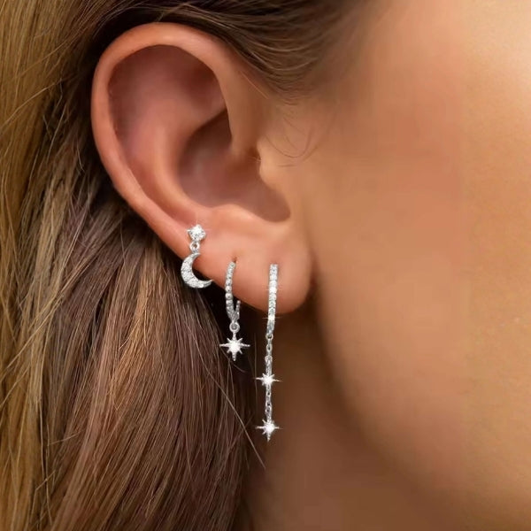 The Luna Celestial Mismatch Earring Set