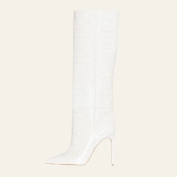 The Prague Stone Stiletto Boot