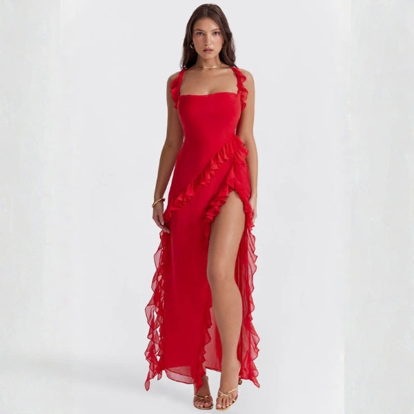 The Marbella Ruffle Maxi Dress