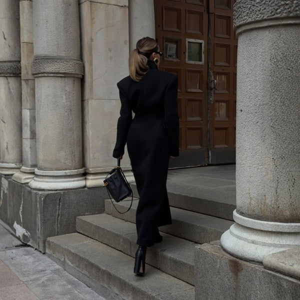 The Geneva Sculpted Maxi Coat