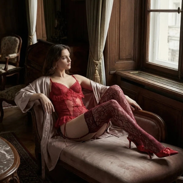 The Parisian Ruffle Lace Bodysuit