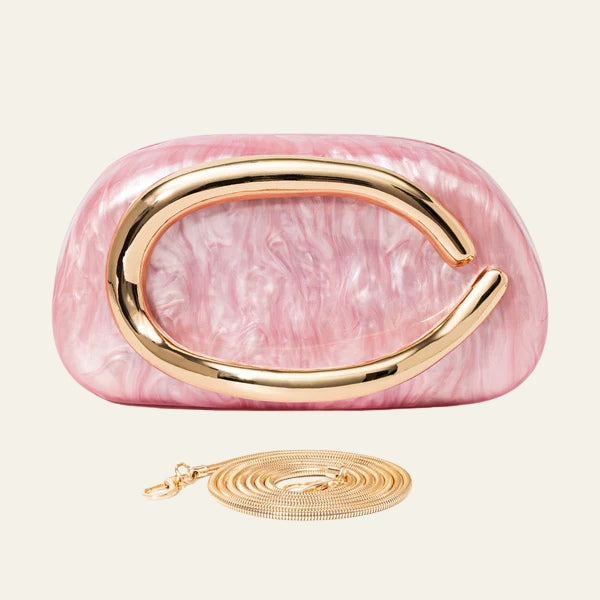 The Capri Sculptural Handle Clutch