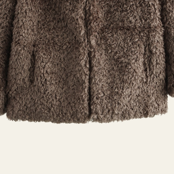 The Siena Curly-Texture Short Coat