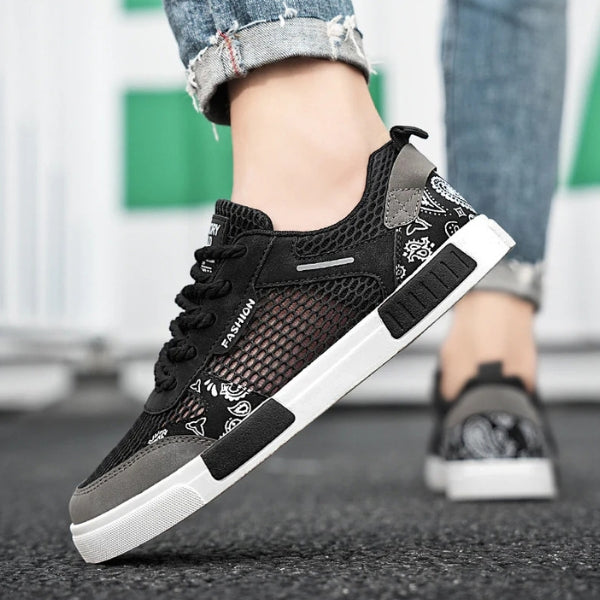 The Riviera Mesh Pattern Sneakers