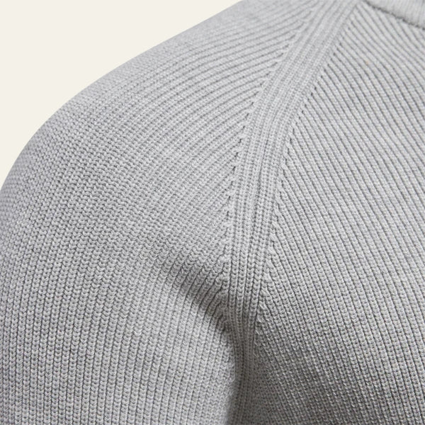 The Hudson Zip-Neck Knit Pullover