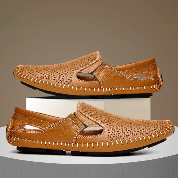 The Riviera Perforated Slip-On Loafers