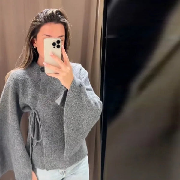 The Aspen Tie-Waist Batwing Cardigan