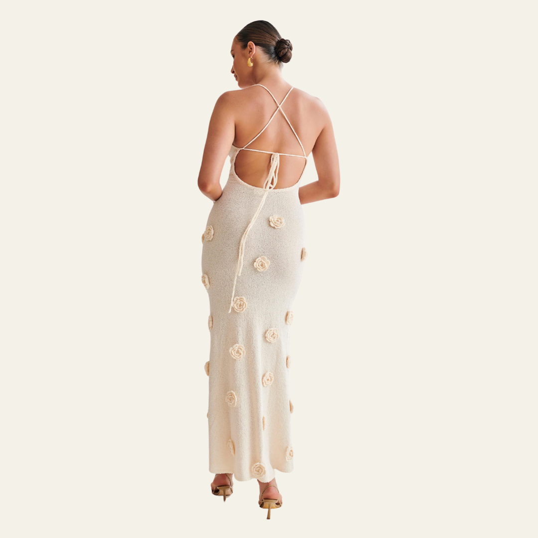 The Geneva Floral Knit Maxi Dress