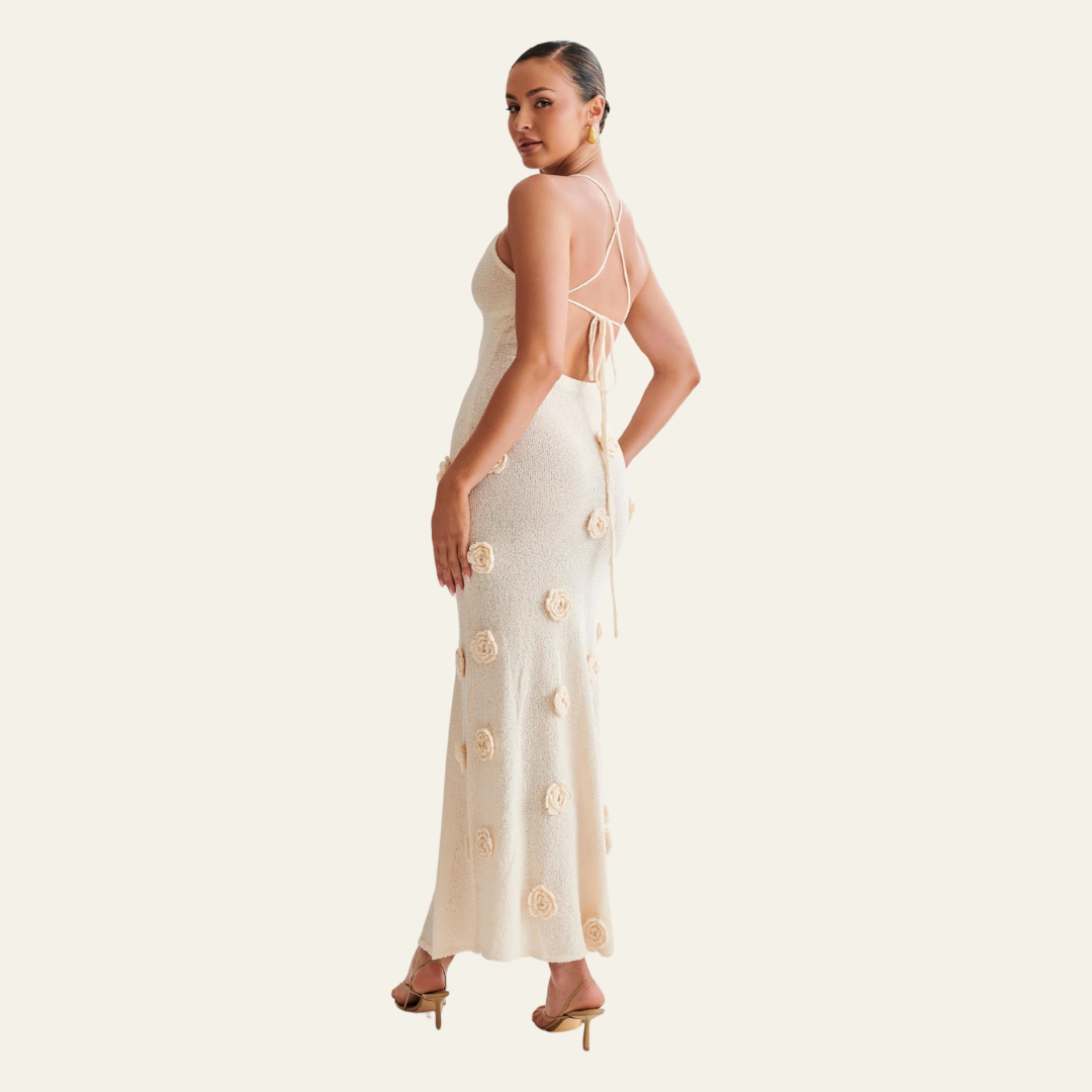 The Geneva Floral Knit Maxi Dress