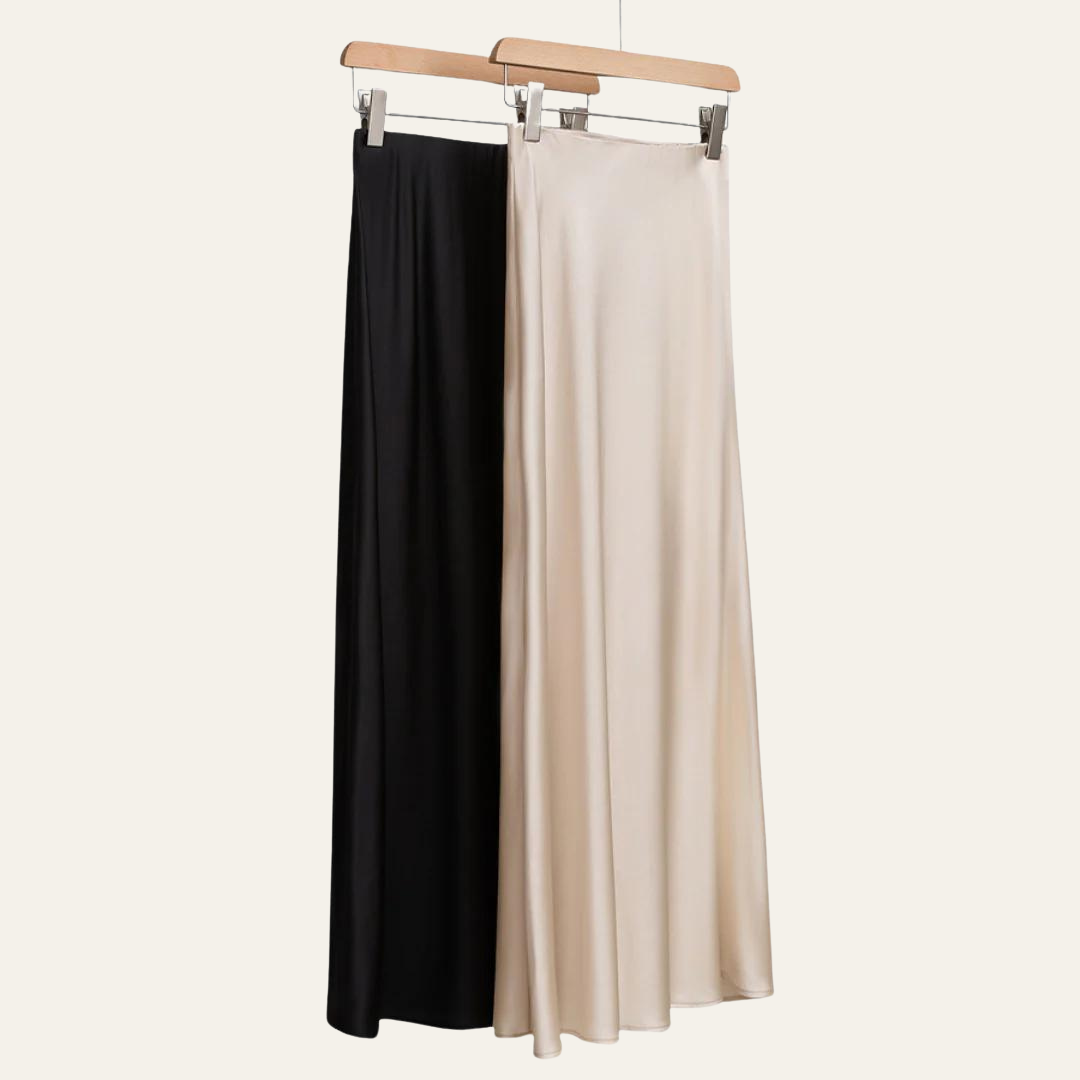 The Verona Silk Midi Skirt