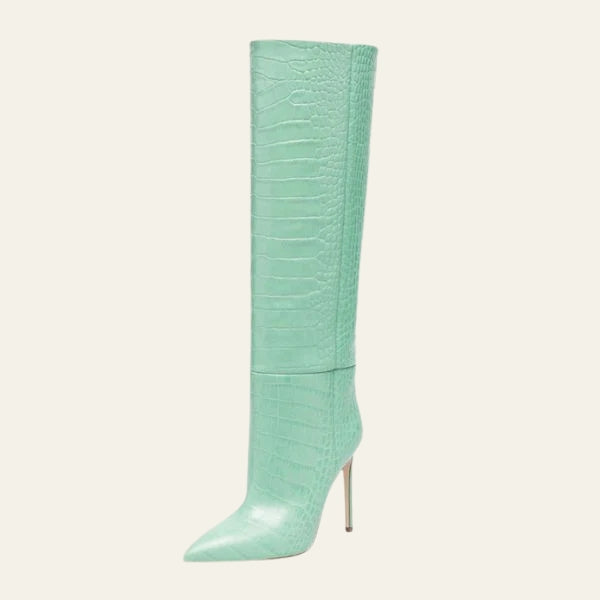The Prague Stone Stiletto Boot