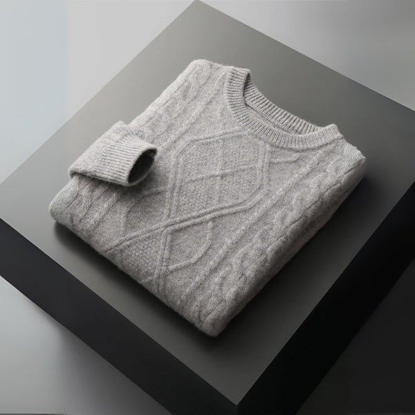 The Dublin Merino Wool Cable Sweater