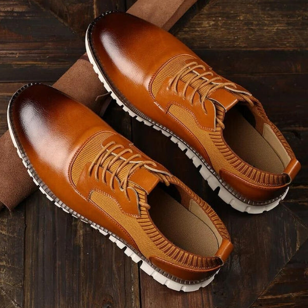 The Riviera Ribbed-Trim Derby Sneaker