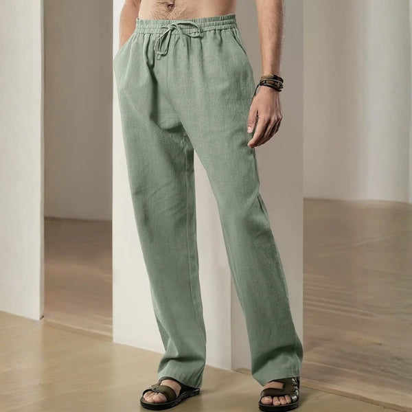 The Malibu Drawstring Eco-Linen Trousers
