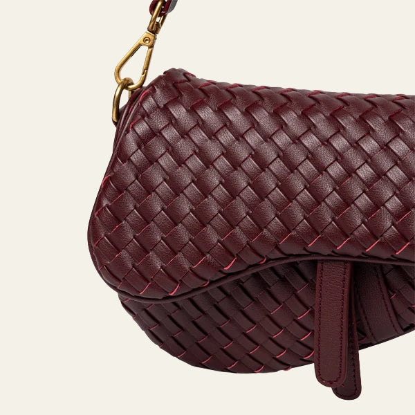 The Ravello Woven Flap Shoulder Bag