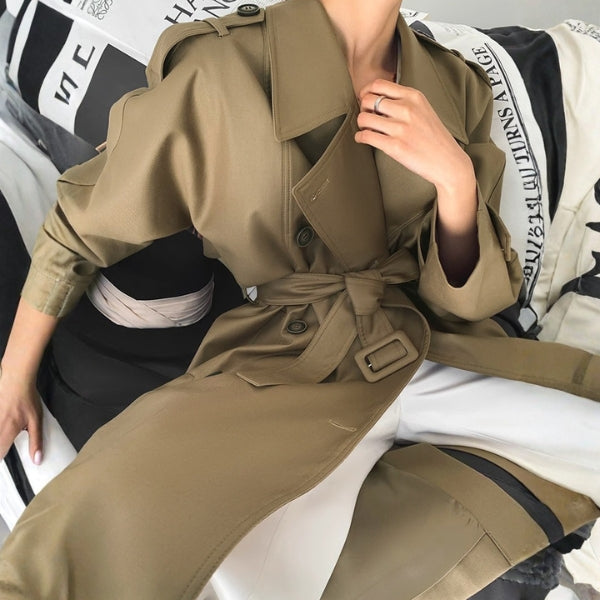 The Marlowe Belted Oversized Trench Coat