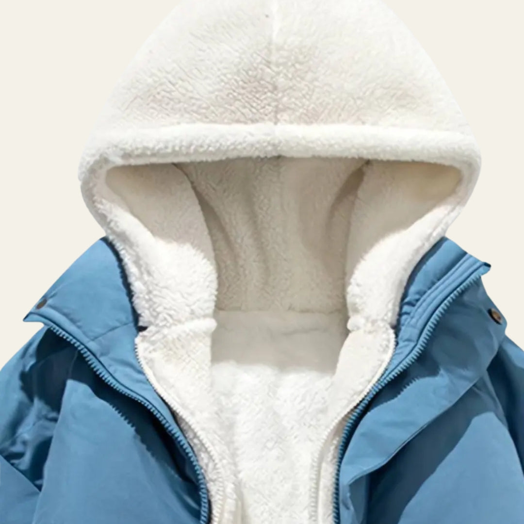 The Aspen Fleece-Lined Hooded Puffer Jacket
