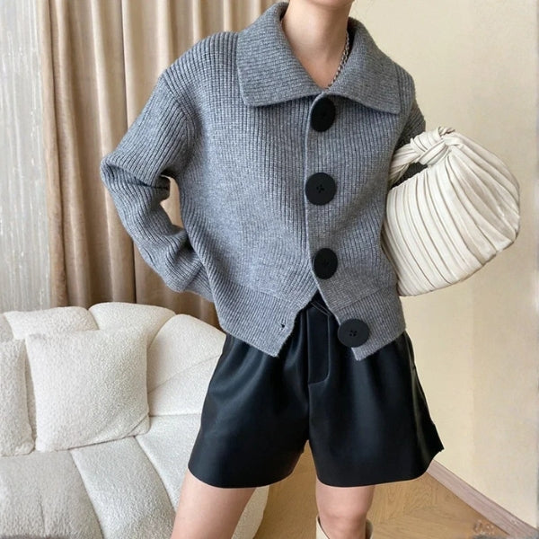 The Verona Oversized Button Knit Cardigan