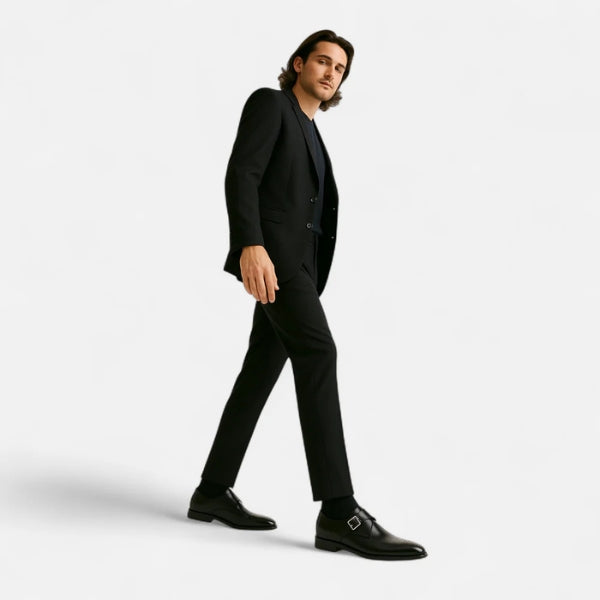 The Milan Black Monk Loafer