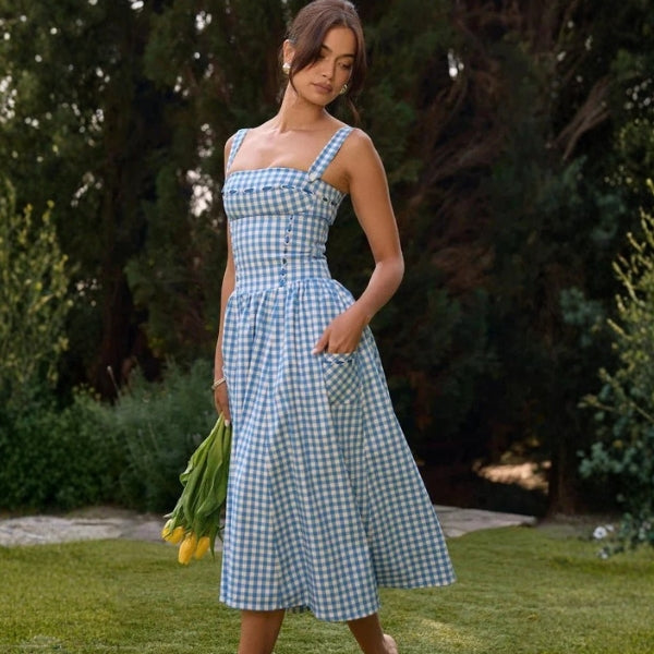 The Provence Corset-Style Midi Dress