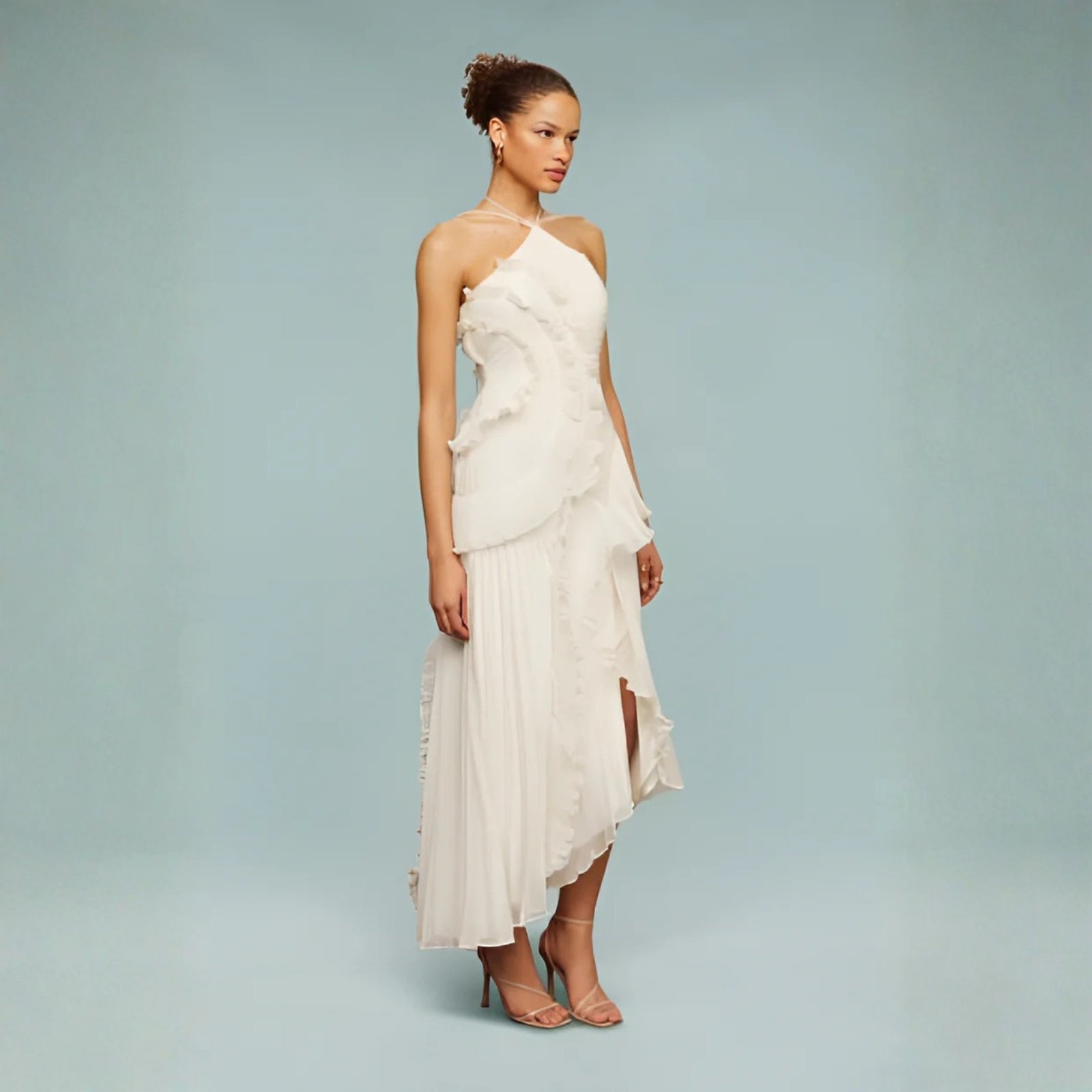 The Amalfi Ruffle High-Low Dress