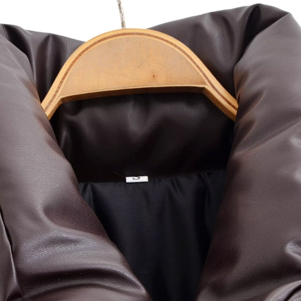 The Aspen Puffer-Collar Cropped Jacket