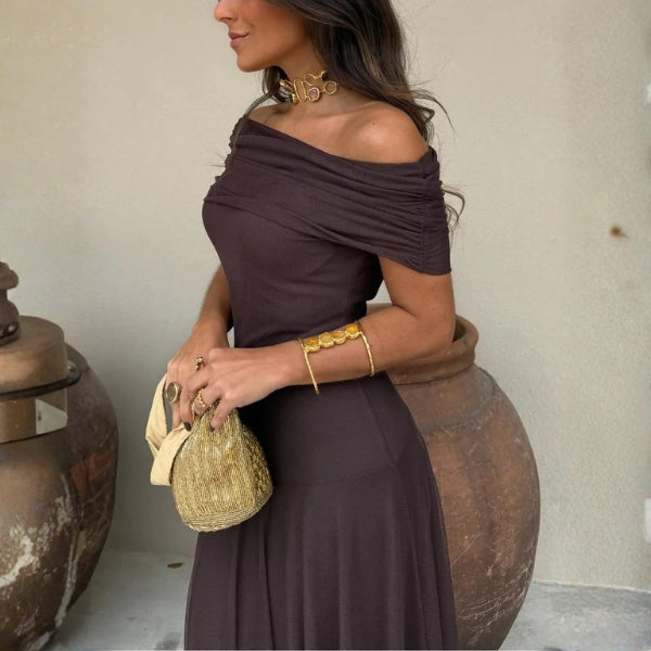 The Santorini Mesh Maxi Dress