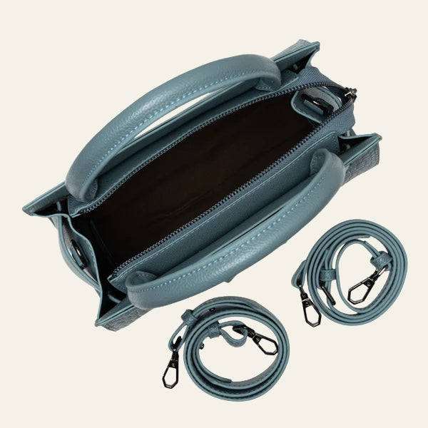 The Florence Buckle-Front Top-Handle Tote