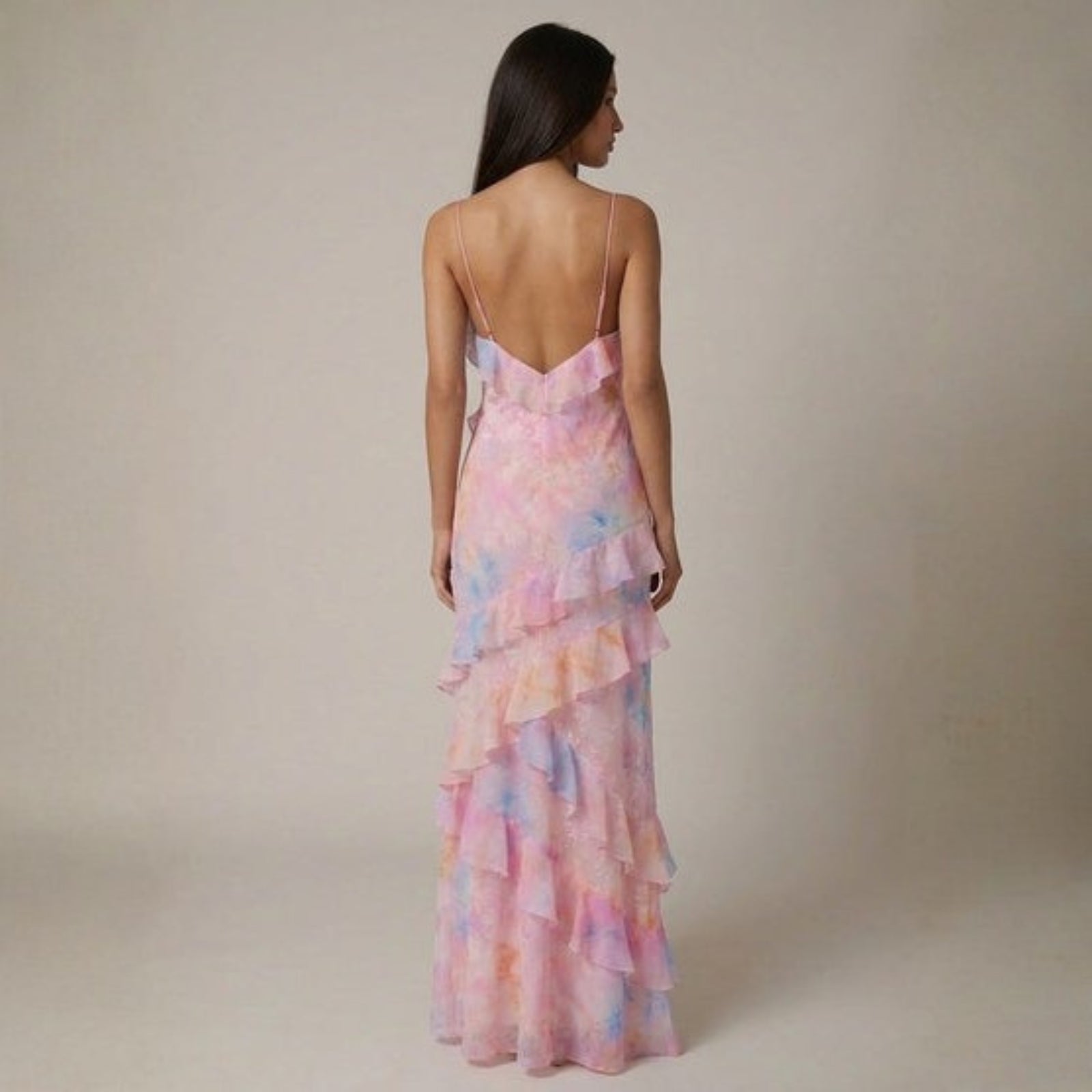 The Marbella Ruffle Tiered Maxi Dress