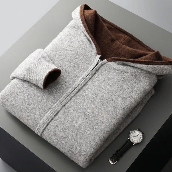 The Chamonix Reversible Cashmere Zip Hoodie