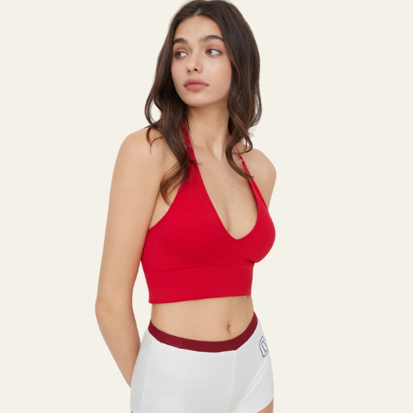 The Santini Ribbed Seamless Active Bra