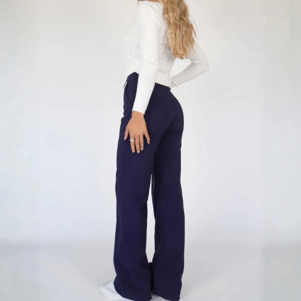 The Milan Tailored Wide-Leg Trousers